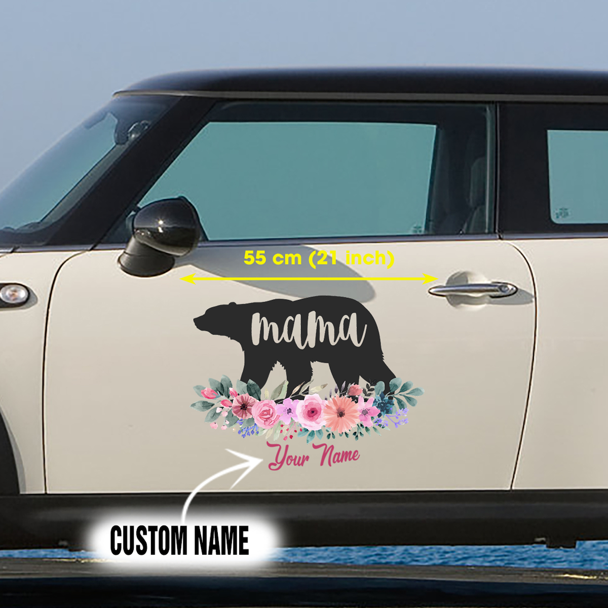 Funny Mama Bear Car Door Decals - Image 3
