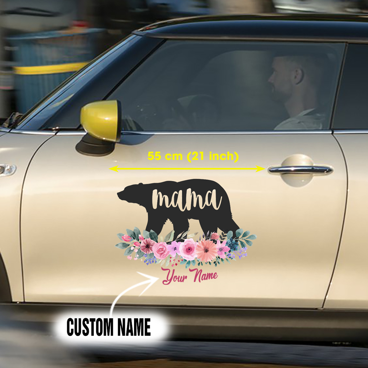 Funny Mama Bear Car Door Decals - Image 2