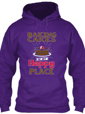 Baking Cakes Is My Happy Place Shirt