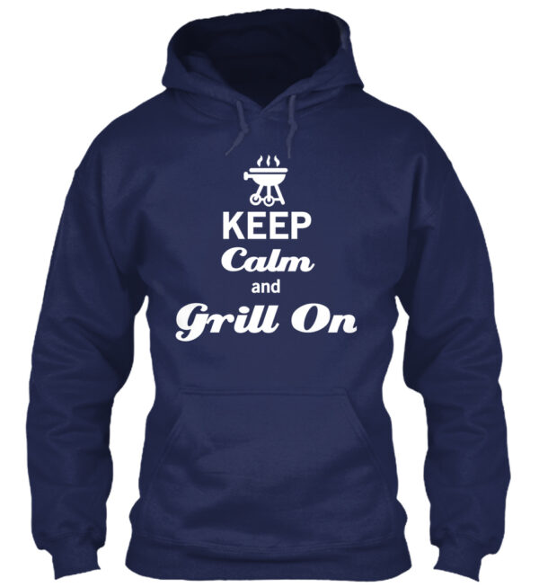 Grill On And Keep Calm Cooking Shirt - Image 4