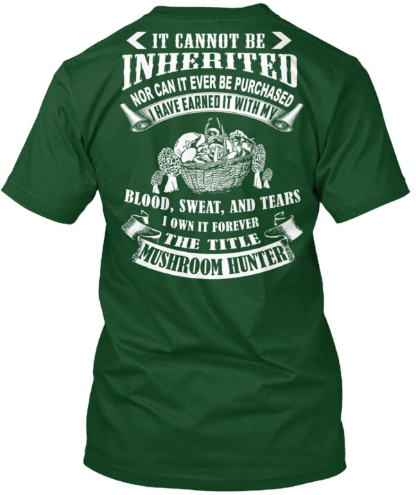 Mushroom Hunter Gift Forever The Title Shirt - Image 4