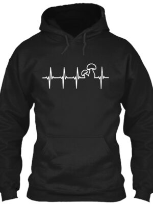Mushroom Hunting Heartbeat Hunting Shirt