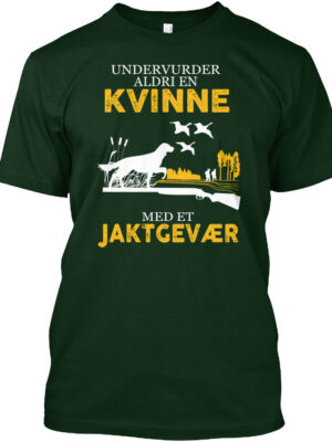 Undervurder Aldrien Kvinne Med Et Jaktgevaer Hunting Shirt